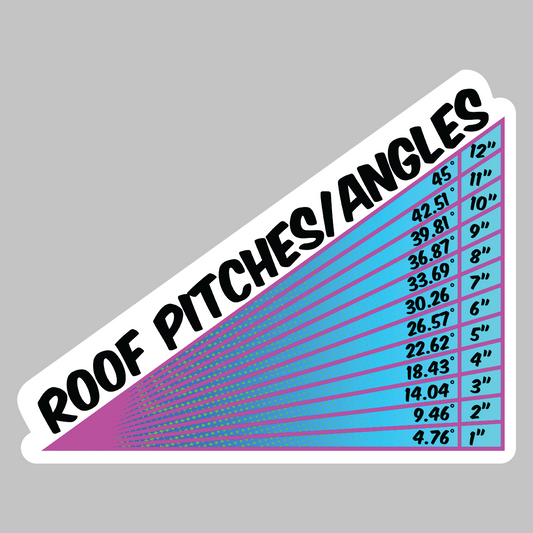 Roof Pitches Sticker